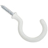 National Hardware  White  Steel  1-1/2 in. H Plant Hook  2 pk (Pack of 5)