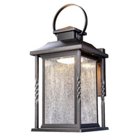 Heath Zenith Black Dusk to Dawn LED Wall Lantern