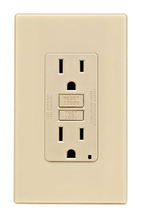 Leviton SmartlockPro 15 amps 125 V Duplex Ivory GFCI Outlet 5-15R 1 pk