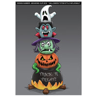 Celebrations Four Season 8 ft. Prelit Halloween Stacked Figures Inflatable