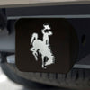 University of Wyoming Black Metal Hitch Cover