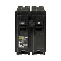 Square D HomeLine 40 amps Standard 2-Pole Circuit Breaker