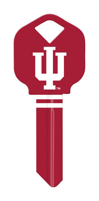 Hillman Indiana University Painted Key House/Office Universal Key Blank Single (Pack of 6).