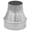 Imperial Gray Galvanized Steel Type-A 26 ga. Furnace Pipe Reducer 6 x 3 Dia. in.