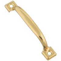 National Hardware 4-3/4 in. L Brass-Plated Gold Steel Door Pull (Pack of 10).