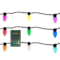 Celebrations Platinum LED C9 Warm White 50 ct String Smart-Enabled Christmas Lights 33.33 ft.