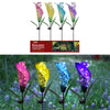 Alpine Glass/Metal Assorted 36 in. H Flower Rain Gauge Garden Stake (Pack of 8)