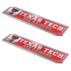 Texas Tech University 2 Piece Heavy Duty Alumnium Truck Emblem Set