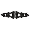 National Hardware 8 in. L Black Ornamental Strap Hinge 2 pk