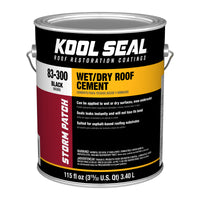 Kool Seal Storm Patch Black Asphalt Wet/Dry Patching Cement 1 gal (Pack of 4)