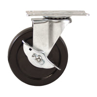 Titan 4 in. D Swivel Rubber Caster 150 lb 1 pk