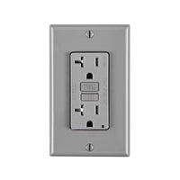 Leviton 20 amps 125 V Standard/Duplex Gray GFCI Outlet 5-20R 1 pk