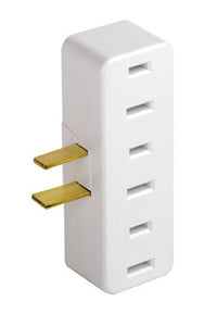 Leviton Polarized 3 outlets Outlet Adapter 1 pk