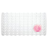 InterDesign 80410 26.5" X 13.75" Clear Enzo Non-Slip Suction Bath Mat (Pack of 4)