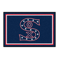 MLB - Chicago White Sox Retro Collection 4ft. x 6ft. Plush Area Rug - (1917)