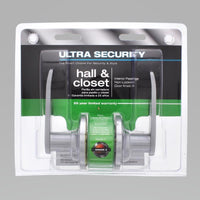 Ultra Security Chrome Passage Lever Right or Left Handed