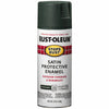 Rust-Oleum Stops Rust Satin Hunter Green Spray Paint 12 oz. (Pack of 6)