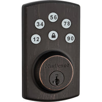 Kwikset SmartKey Venetian Bronze Metal Electronic Deadbolt