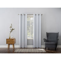 Sun Zero Norwich White Blackout Curtains 80 in. W X 84 in. L (Pack of 2)