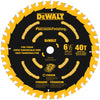 DeWalt  6-1/2 in. Dia. x 5/8 in.  Carbide Tipped  Circular Saw Blade  40 teeth 1 pk