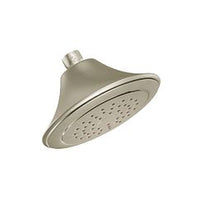 Brushed nickel one-function 6-1/2" diameter spray head standard