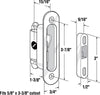 Prime-Line Zinc-Plated Silver Aluminum Patio Door Latch 1 pk