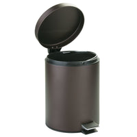 Interdesign 44211 8" X 11" 5 Liter Bronze Step Can With Bucket Insert (Pack of 2).