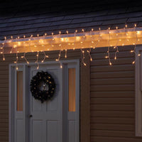 Celebrations Red Incandescent Mini Clear 100 ct Icicle Christmas Lights 5.67 ft.