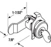 Prime-Line Brushed Nickel Steel Counter Clockwise Mailbox Lock