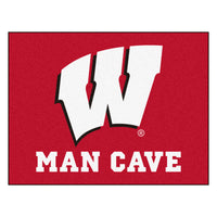 University of Wisconsin Man Cave Rug - 34 in. x 42.5 in.