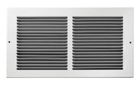 Tru Aire 6 in. H X 12 in. W 1-Way Powder Coat White Steel Air Return Grille