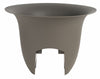 Bloem 12 in.   D Resin Deck Rail Planter Charcoal