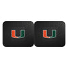 University of Miami Back Seat Car Mats - 2 Piece Set