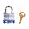 Master Lock 1 in. H x 11/16 in. W x 1-1/8 in. L Laminated Steel 4-Pin Cylinder Padlock 6 pk Keyed Alike (Pack of 6)