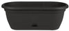 Bloem Lucca 7.5 in. H X 19 in. W X 9.13 in. D Resin Window Box Black