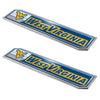 West Virginia University 2 Piece Heavy Duty Alumnium Truck Emblem Set