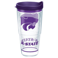 Tervis Collegiate 24 oz Kansas State Wildcats Multicolored BPA Free Tumbler with Lid