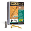 Deck Plus No. 8  x 1-5/8 in. L Star Flat Head Exterior Deck Screws 1 lb.