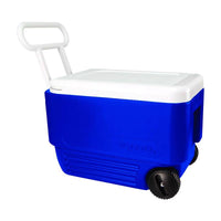 Igloo Wheelie Cool Blue Plastic 38 qt. Capacity Cooler 15.74 H x 12.88 W x 22.75 D in.