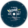 Bosch 12 in. D X 1 in. Carbide Circular Saw Blade 80 teeth 1 pk