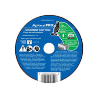 Avanti Pro 4 in. D X 5/8 in. Aluminum Oxide Masonry Cut-Off Disc