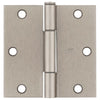 National Hardware Squeak Guard 3.5 in. L Satin Nickel Door Hinge 3 pk