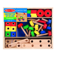 Melissa & Doug Construction Building Set Wood 48 pc.