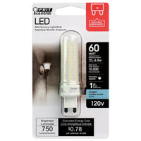 Feit LED Specialty T4 G9 LED Bulb Daylight 60 Watt Equivalence 1 pk