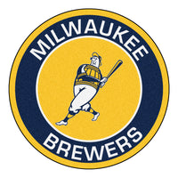 MLB - Milwaukee Brewers Barrell Man Roundel Rug - 27in. Diameter