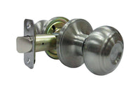 Faultless Satin Nickel Steel Indoor Grade-3 Fancy Mushroom Unkeyed Passage Door Knob 1-3/4 in.