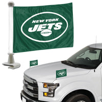 NFL - New York Jets Ambassador Car Flags - 2 Pack