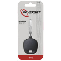 KeyStart Transponder Key Automotive Chipkey TOY43AT4 Double For Toyota