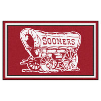 University of Oklahoma Sooners Wagon 4ft. x 6ft. Plush Area Rug