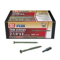 Grip-Rite PrimeGuard Plus No. 9  S X 2-1/4 in. L Star Trim Head Deck Screws 1 lb (Pack of 12)